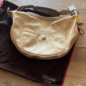 Coach Tan Hobo Bag